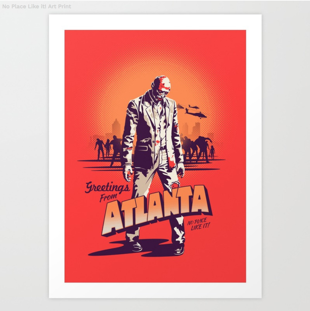 A poster that celebrates Atlanta in all its beauty.