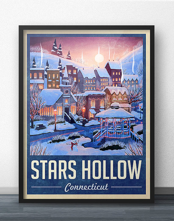 A poster for everyone who's dreamed of living in Stars Hollow.