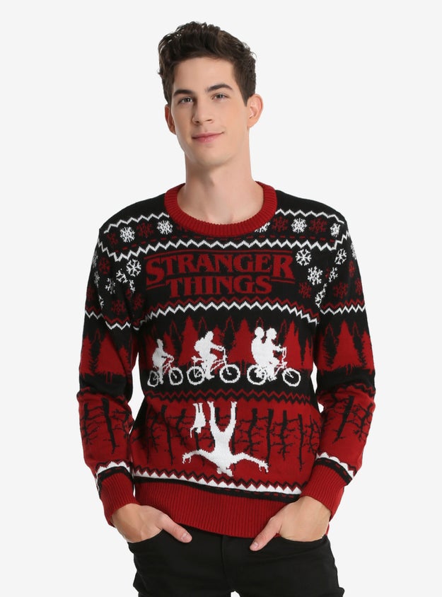 A festive Christmas sweater.