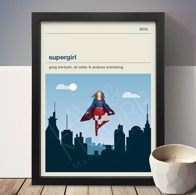 A poster showing Kara Danvers in all her glory.