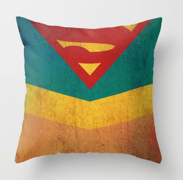 A throw pillow for those who live for Supergirl.