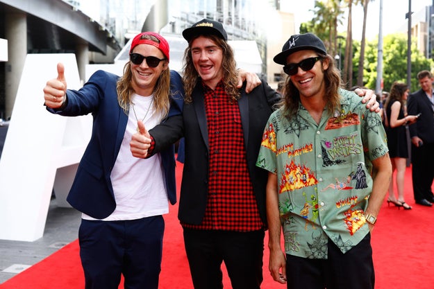 Danny Beausa, BC Michaels, and Brett Jansch of The Dune Rats