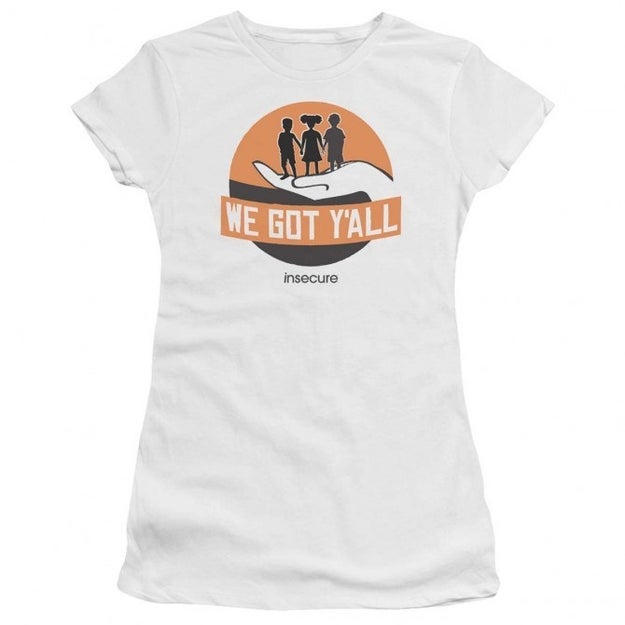 The emblematic "we got y'all" t-shirt.