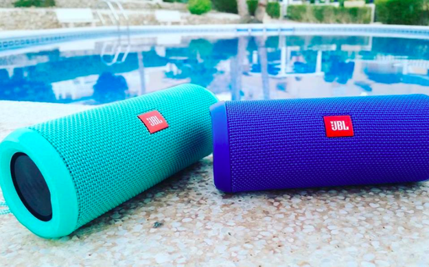 A splash-resistant Bluetooth speaker that'll deliver clear and powerful sound despite its compact size.