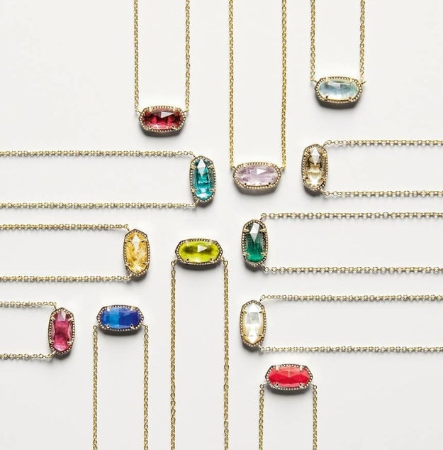 A dainty birthstone necklace guaranteed to please, because it's personalized and very wearable.