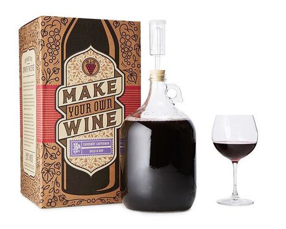 A cabernet sauvignon kit for a full-bodied red that they'll sip in really small portions in order to make it last.