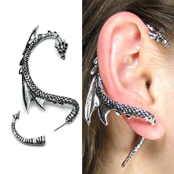 A dragon ear cuff can add some fire to your fringe this winter.