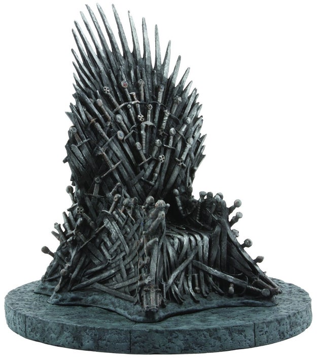 A replica of the Iron Throne to, like, skewer fruit on during your next season premiere party.