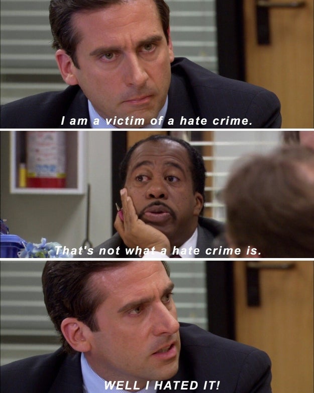 When Stanley called out Michael on his definition of a "hate crime":