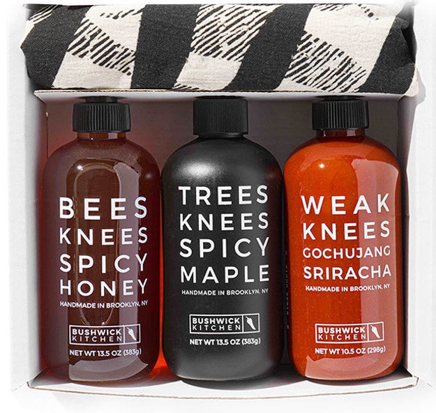 A trio of gourmet condiments for people who prefer their dishes to be a little spicy.