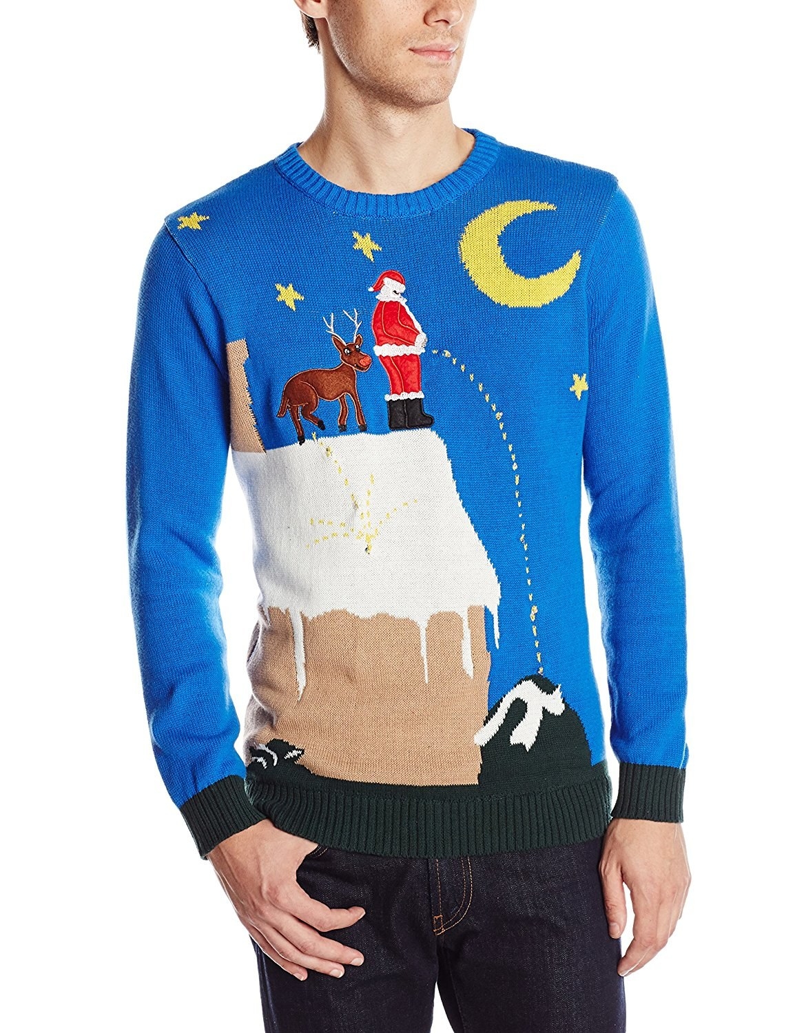 Santa peeing outlet sweater