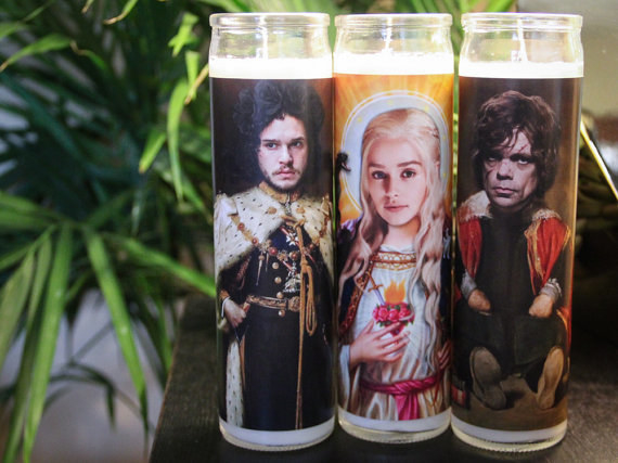 A set of favored character prayer candles that'll be lit in hopes that they stay alive (or just return from the dead another five times).