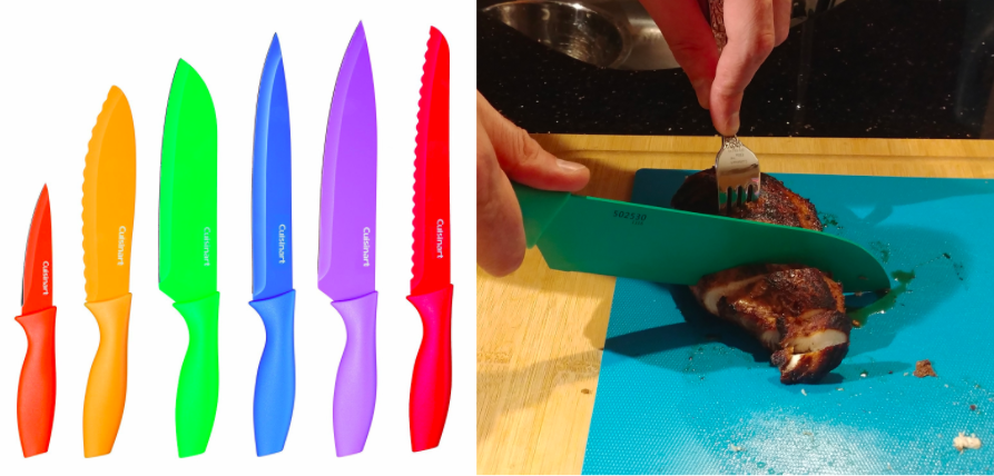 cuisinart rainbow knife set