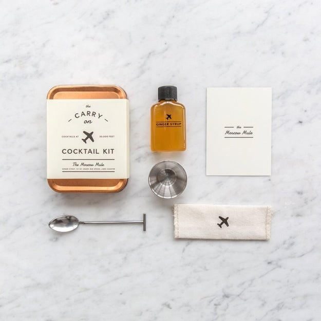 A carry on cocktail kit *built* for your next ✈️ 'gram flat lay.