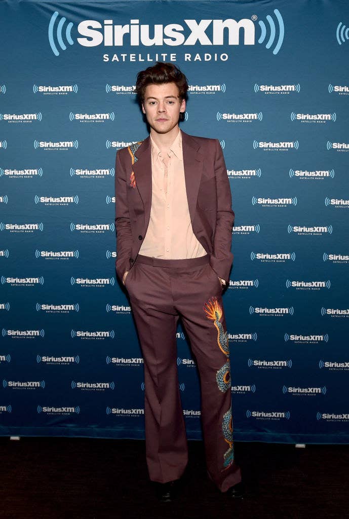 Miley Cyrus Matched Harry Styles In Gucci At Super Bowl