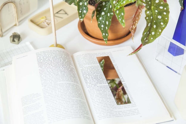 A mirrored bookmark that'll transform into the most gorgeous thing ever when you glimpse your own visage.