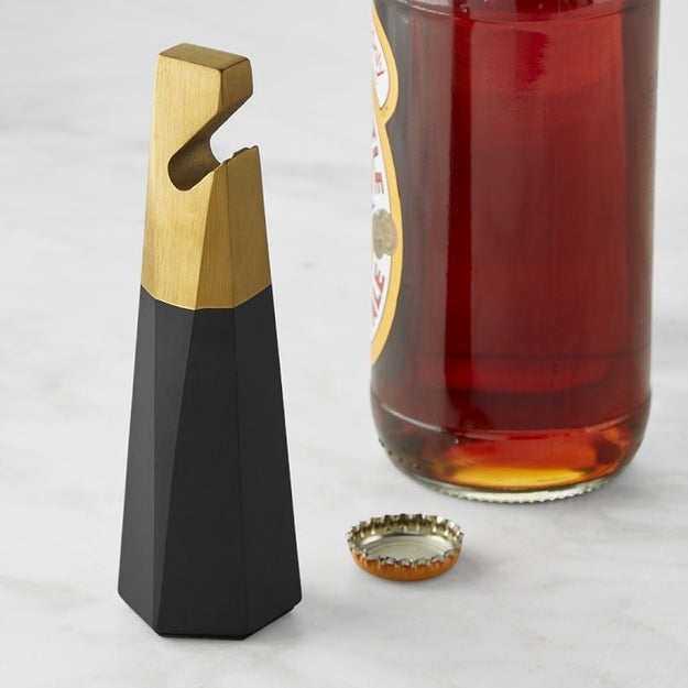 A sculptural bottle opener friends would feel too guilty about stealing at a party.