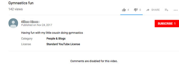 Shortly after the video was flagged for review, the video's comments were disabled.