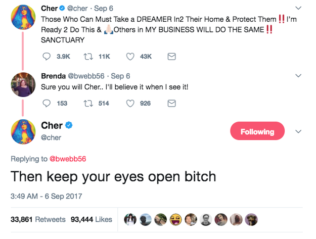 When Cher, in true Cher fashion, didn't hold back: