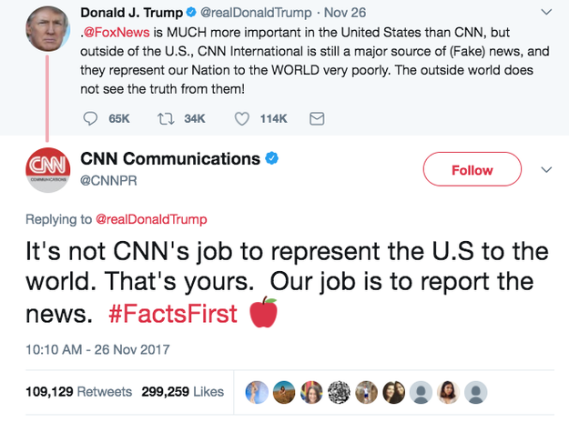 When CNN administered this truth bomb to Trump: