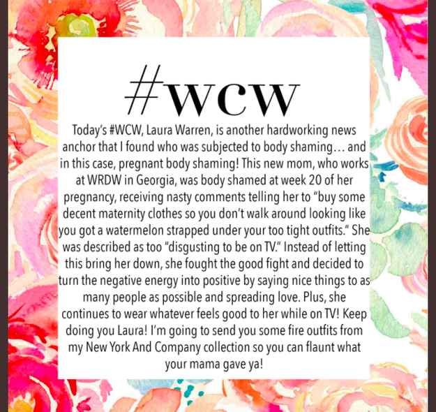 Word got back to Union, who also made Warren her #WCW, and was inspired by her for turning "the negative energy into positive by saying nice things to as many people as possible and spreading love." Union tweeted that she was sending "some fire outfits" from the Gabrielle Union NY &amp; Co. collection so that she "can flaunt what your mama gave ya!"