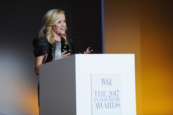 "I don’t know if you guys heard, but there has been a lot of stuff going on in Hollywood,” Witherspoon said in a speech at the event. “We’ve been dealing with some really ugly truth of sexism and sexual harassment, and it has been rampant for far longer than I have been an actress, and it’s brought back a lot of painful memories for people."