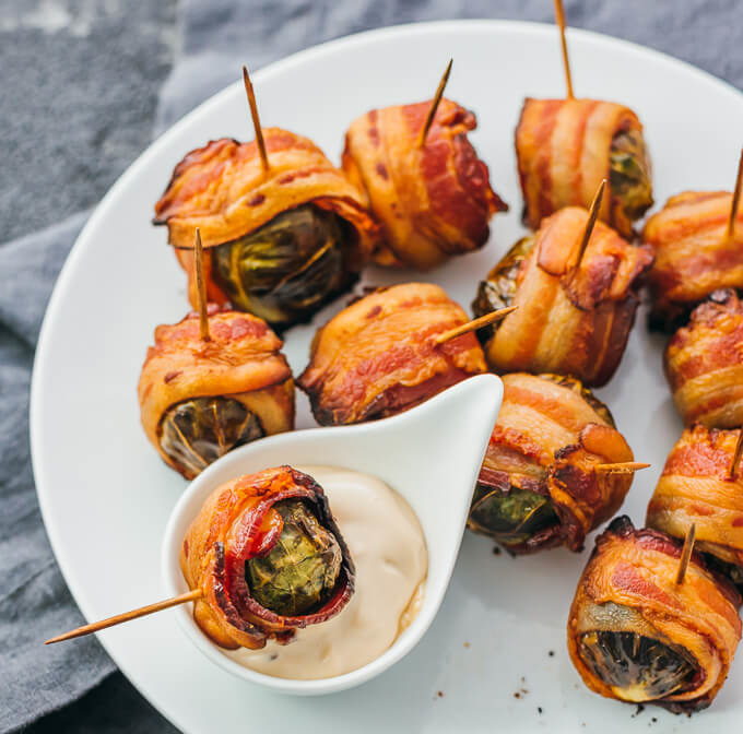 Wrap, skewer, bake, serve. Get the recipe here.