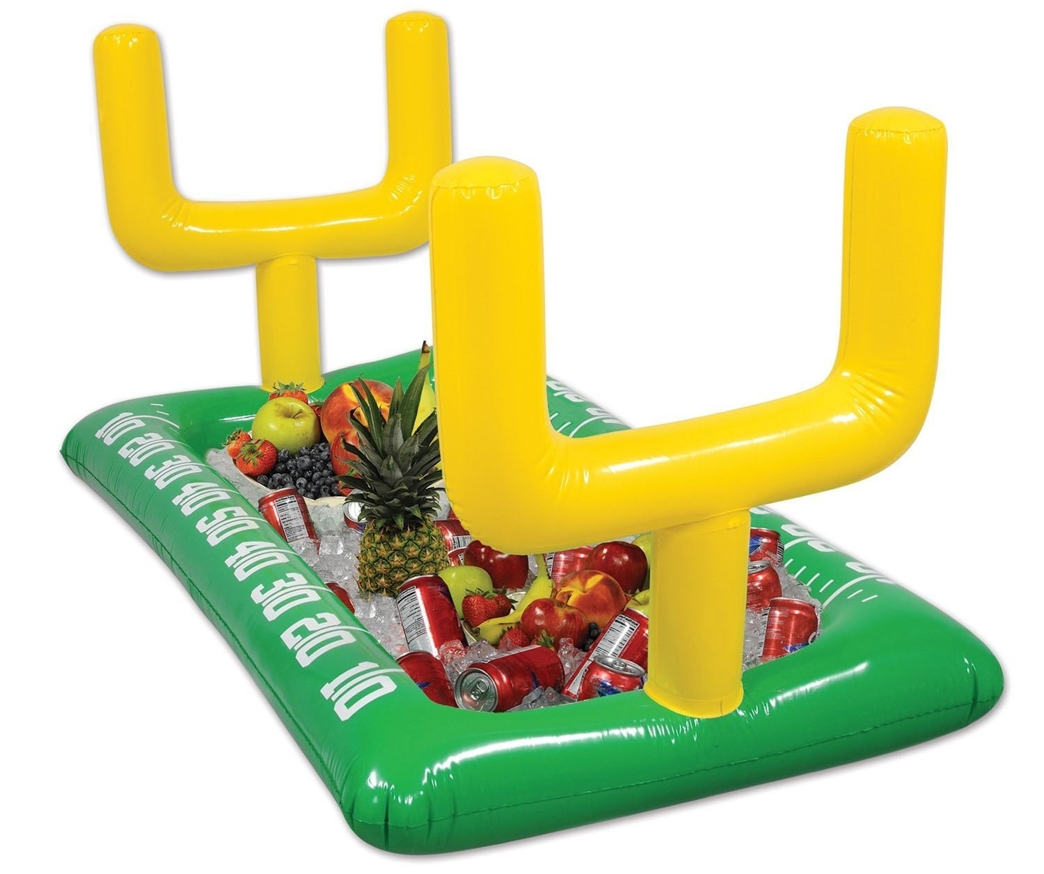 Get it from Amazon for $16.13 or Jet for $24.10.Promising review: "I bought this for my son's 7th birthday football themed birthday party and I LOVED it! I got so many compliments on this. I used it for drinks and filled it with ice. I kept it for future football get togethers!!! It is a MUST purchase for any football-themed party or get together!" —Amazon Customer