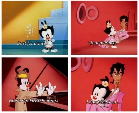 When Prince had a cameo on The Animaniacs: