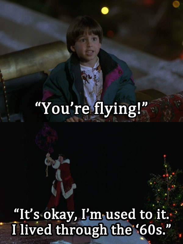 Santa's reference to a ~higher time~: