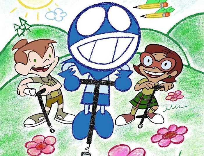 Rudy, Snap, and Penny in ChalkZone