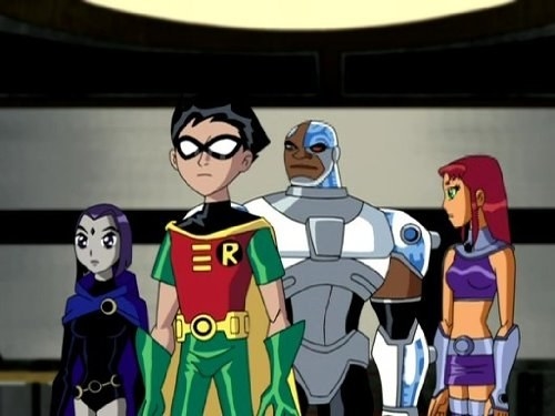 Robin and Cyborg in Teen Titans