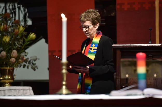 Two People Crashed A Church Service To Campaign Against Same-Sex Marriage