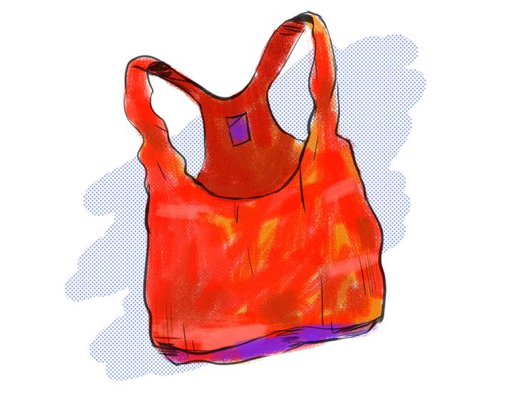 Seinfeld spent an episode convincing viewers that a bra is not a top, but you remain unmoved. On hot days, there is nothing quite like wearing a sports bra and nothing else in the comfort of your own home. Usually, the sports bra in question is stretched out enough that it’s useless for anything other than domestic puttering. The support it provides is incidental; instead, you wear it because it’s comfortable and lived in and as close as you can get to wearing nothing at all.Plus, it helps you act out all your Brandi Chastain at the Women’s World Cup fantasies. Sometimes, you’ll throw on the T-shirt over this sports bra, but for the most part, it’s a solo act. Like Chastain, it needs no assist.If you don't wear sports bras, you definitely have some kind of tank top with gaping wide arm holes that is so loose and breezy, it's basically like not wearing anything at all. Bliss.