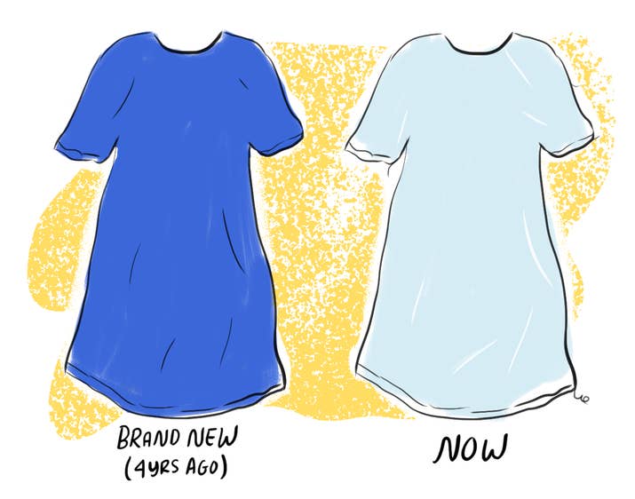 The concept of a house dress is nothing new, and its appeal will never fade. Any member of a home capsule wardrobe must be loose and forgiving, and no item fits that bill better than the dress — although the house sweatshirt and the house flannel are equally deserving of that status if you don't wear or own dresses. You slip it on whenever you want to feel completely unencumbered, and wearing it makes you feel just a little more fancy than the T-shirt or the sweatpants.The crucial characteristic of a house dress is that it wasn’t always worn exclusively at home. Like your mother, it had a life of its own before it became an integral part of yours. At one point, you wore it in public — it was your go-to “I don’t feel like picking out what to wear, so I’ll throw this on and call it a day” outfit — but now, it’s the clothing version of a shut-in. The color may have faded and the style may be just a few years behind what’s currently on the racks at Zara, but at home, "time" and "trends" are just words. The house dress is its own fashion moment, impervious to critique, and, as you’ve learned, stains! A good house dress just absorbs it all and embraces its new place in your life.