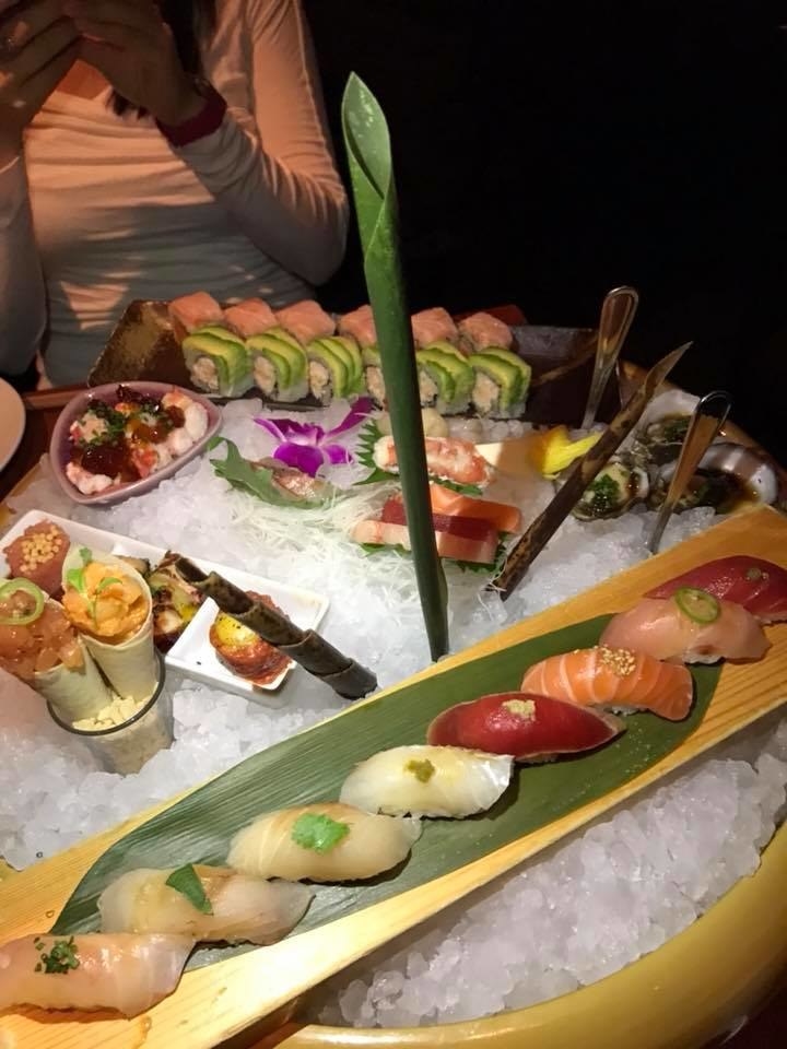 Omakase - which translates to "I will leave it up to you" in Japanese - features chef's selection of sushi, sashimi, and rolls. The evening's omakase highlighted 8 pieces of nigiri, 9 pieces of sashimi, 3 oysters, octopus salad, beef tartare, lobster, king crab...it goes on and on! One thing for sure - the fish is at its highest quality.