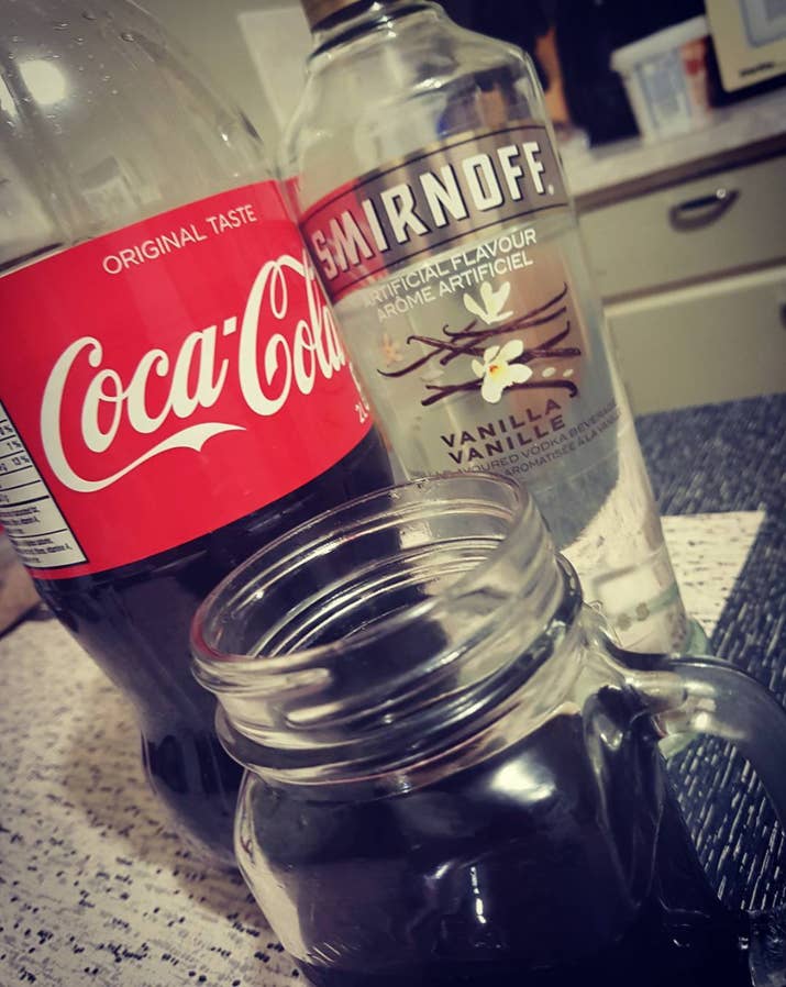 Or Vanilla Coke and regular Smirnoff, whatever. — Lizzie Gayle, Facebook