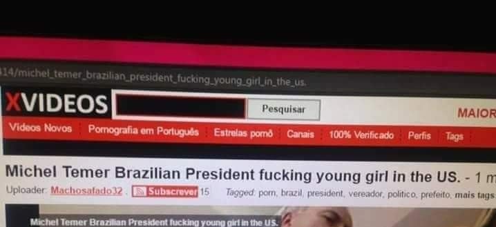 Evidentemente que não é o Temer, mas postaram pela piada. Este vídeo também está online ainda, caso queira se certificar.