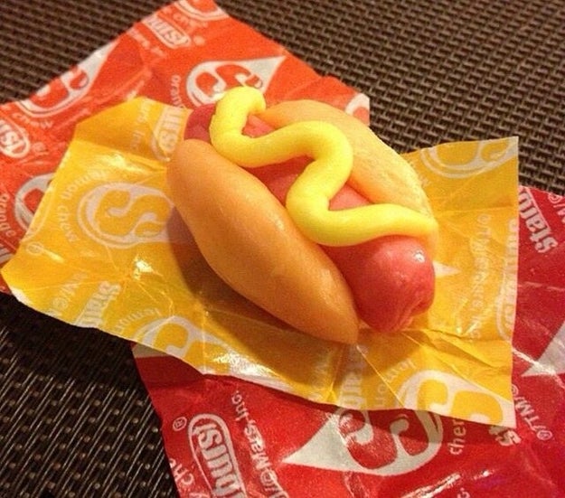 This Starburst hot dog: