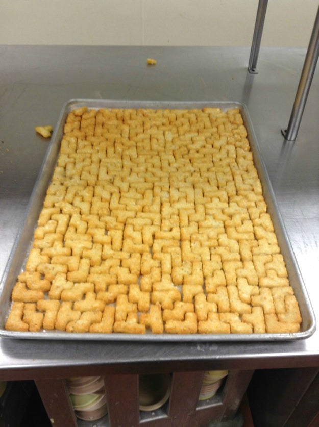 These Tetris tater tots: