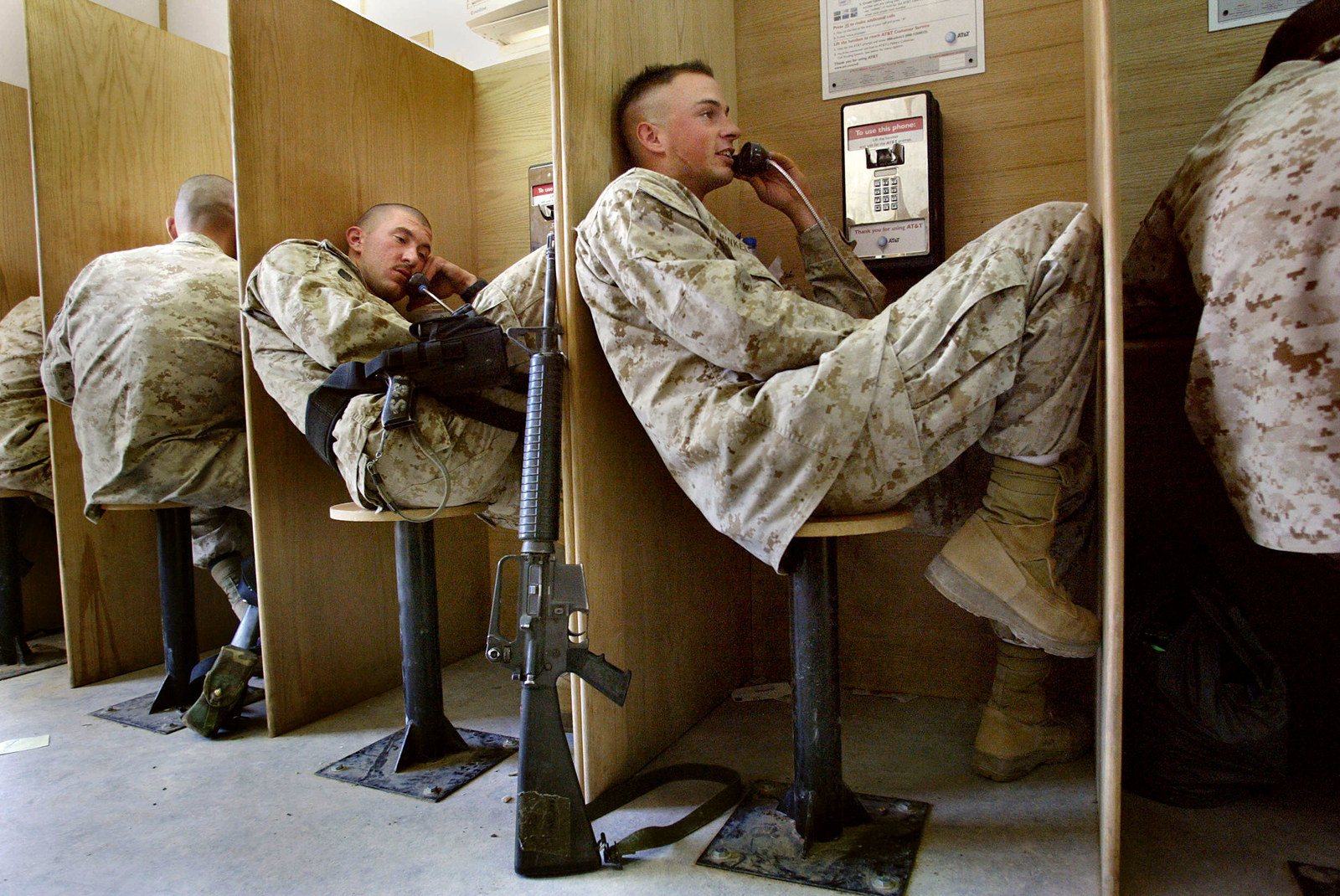 Американские солдаты в казармах