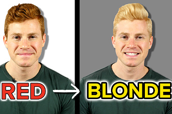 This Guy Dyed His Natural Red Hair Blonde For A Week To See What It Was Like