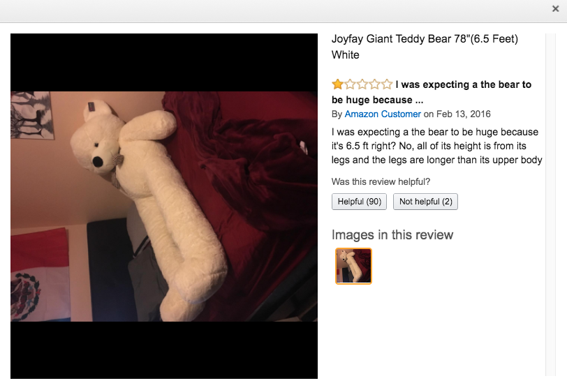 6 feet teddy bear funny