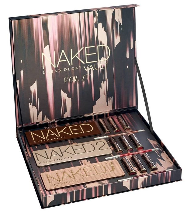 An Urban Decay Naked vault including not one, not two, but THREE naked palettes, plus NINE Vice lipsticks and three lip pencils.