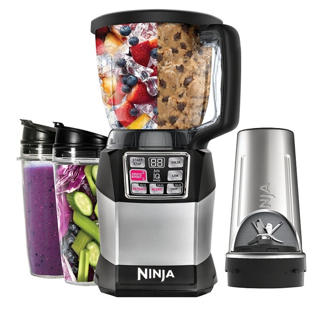 A compact Ninja Blender so you can basically give the gift of never-ending margaritas. And smoothies. And dips. And sauces.