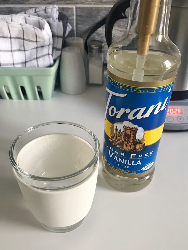 2. Two teaspoons of vanilla syrup