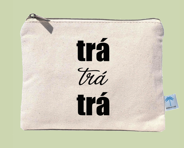 A handmade "trá trá trá" bag that can hold all the makeup you'll likely sweat off on the dance floor.