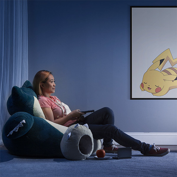 A giant Snorlax bean bag for one purpose and one purpose only: the best naps of all time.