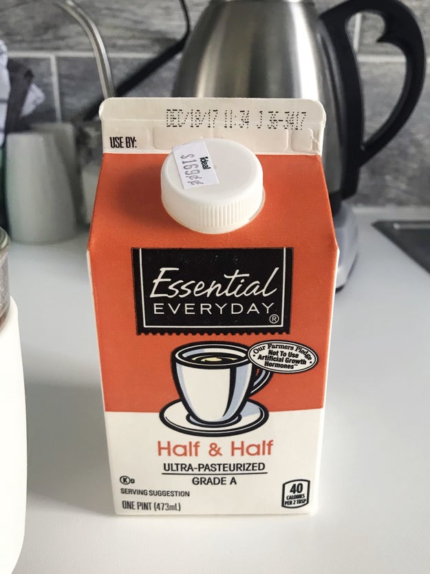 3. A splash of half-and-half