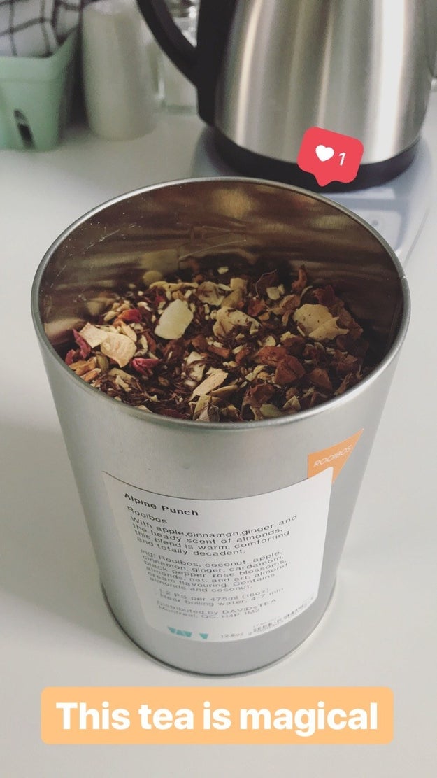 1. Two teaspoons of David's Tea Alpine Punch Loose Leaf Tea